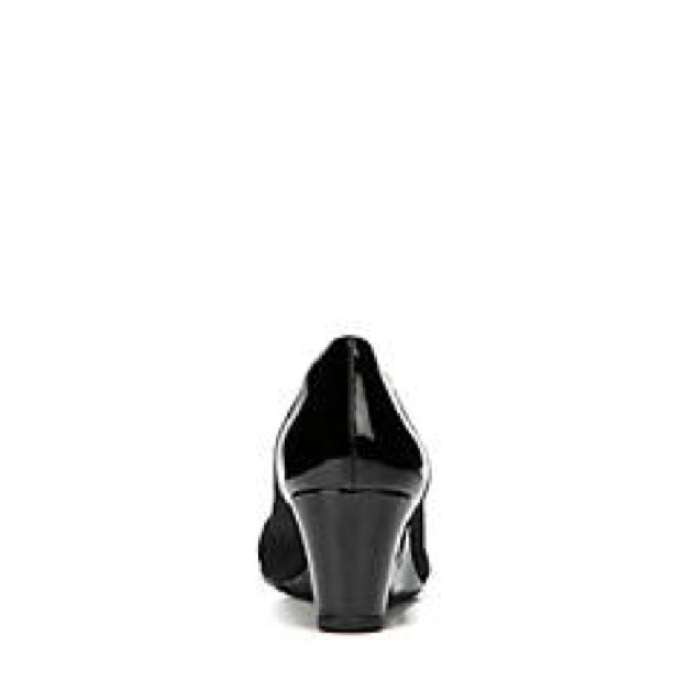NWT CLASSIC LIFE STRIDE Black Patent Wedges Womens Shoes 8.5 M NIB Make Fair off - Picture 3 of 13
